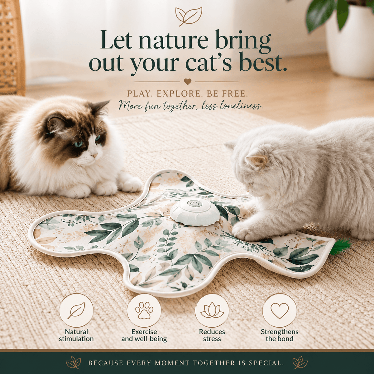 Smart Cat Mat | USB-C Automatic Interactive Toy