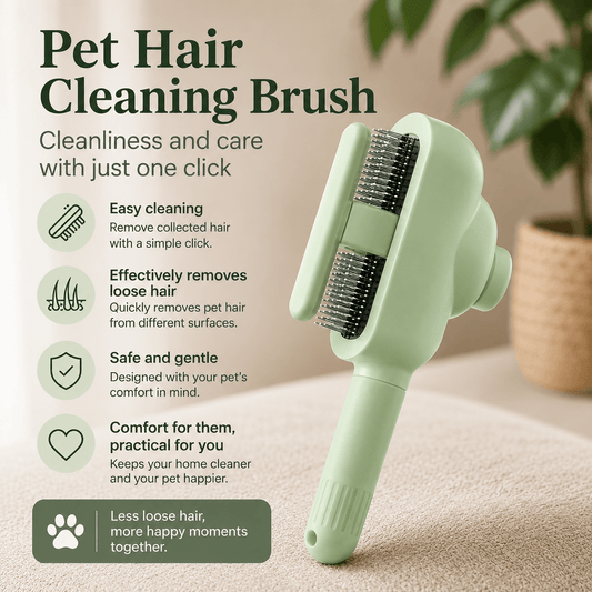 Self-Cleaning Brush for Cats and Dogs – Effortlessly Removes Hair and Detangles