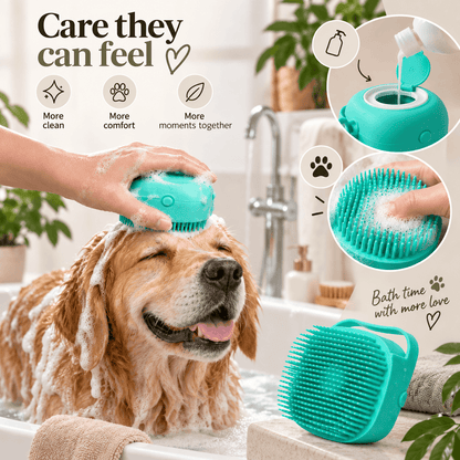 2-in-1 Brush with Shampoo Dispenser