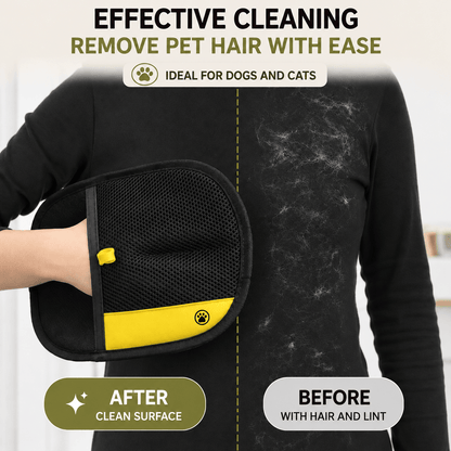2 Reusable Pet Hair Remover Gloves