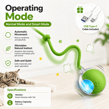 Interactive Smart Ball for Cats