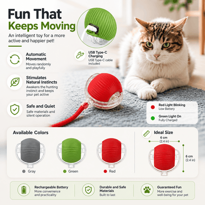 Interactive Smart Ball for Cats