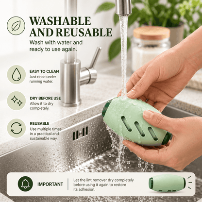 Reusable Hair and Lint Remover – Washable & Portable