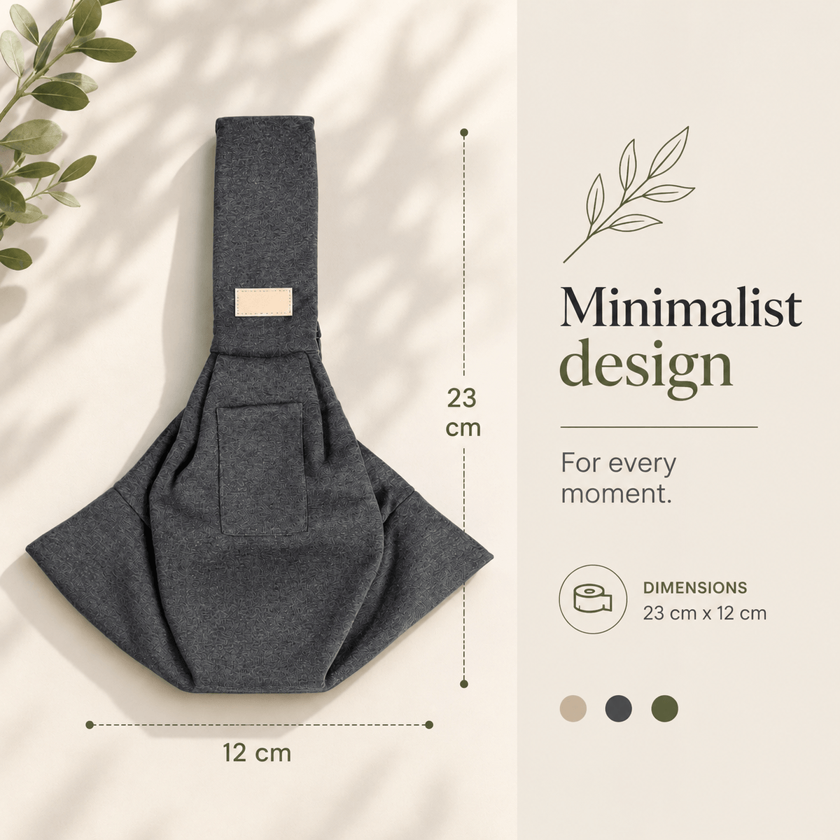 Front-Facing Pet Carrier Pouch
