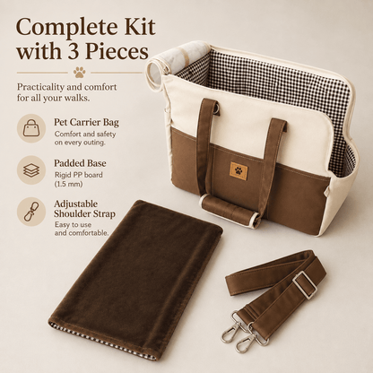 Premium Carrier Bag for Small Dogs & Cats